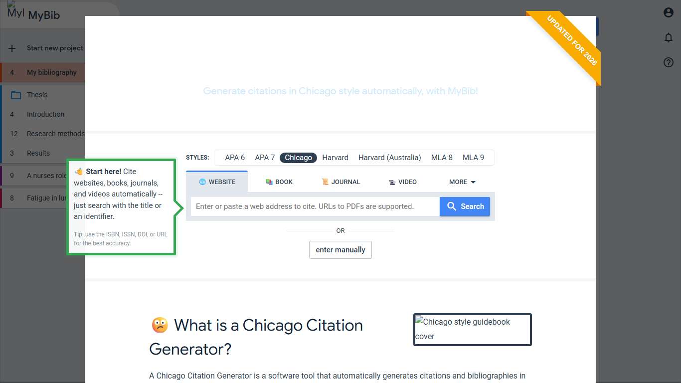 Free Chicago Citation Generator [Updated for 2026]